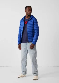 Doudoune légère à capuche Bleu cobalt Nico