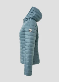 Doudoune légère à capuche Bleu tempête Cloe