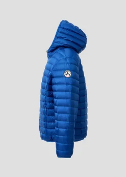 Doudoune légère à capuche enfant Bleu cobalt Hugo