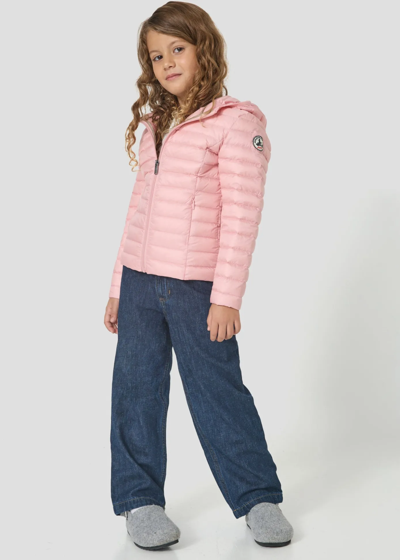 Doudoune légère à capuche enfant Pétale doux Carla