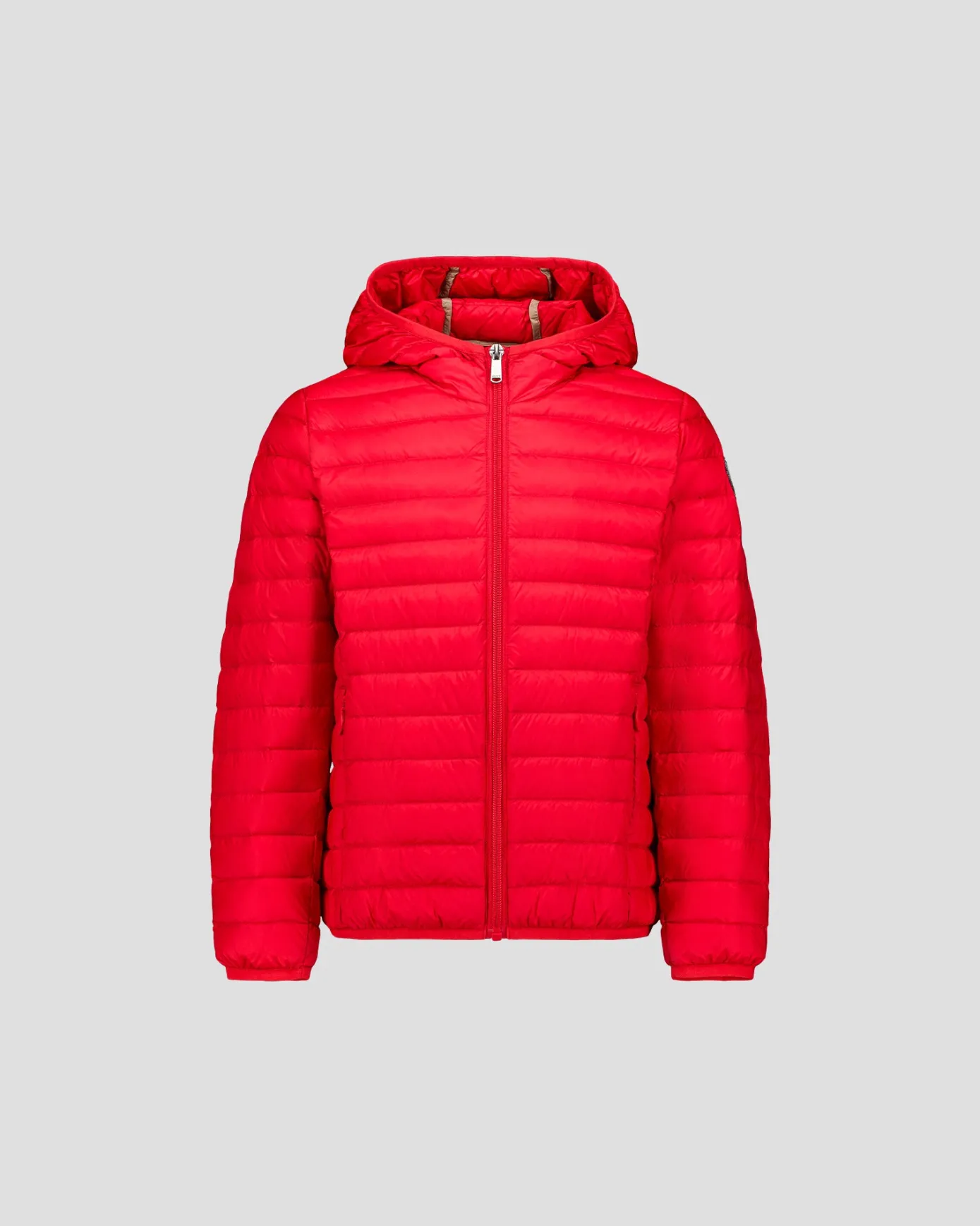 Doudoune légère à capuche enfant Rouge carmin Hugo
