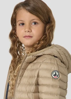 Doudoune légère à capuche enfant Beige Carla
