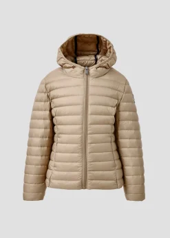 Doudoune légère à capuche enfant Beige Carla