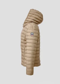 Doudoune légère à capuche enfant Beige Carla