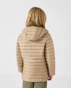 Doudoune légère à capuche enfant Beige Carla