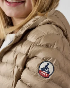 Doudoune légère à capuche enfant Beige Carla
