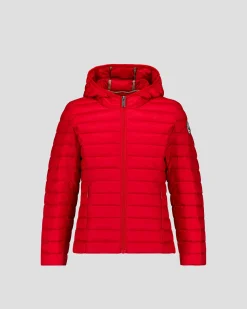 Doudoune légère à capuche enfant Rouge carmin Carla
