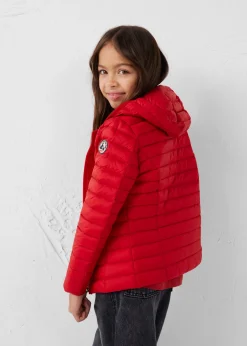 Doudoune légère à capuche enfant Rouge carmin Carla
