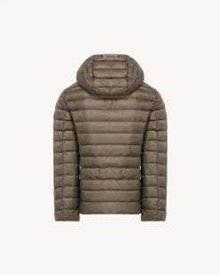 Doudoune légère à capuche enfant Taupe Carla