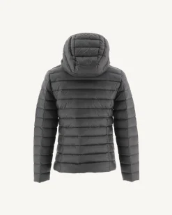 Doudoune légère à capuche enfant Anthracite Carla