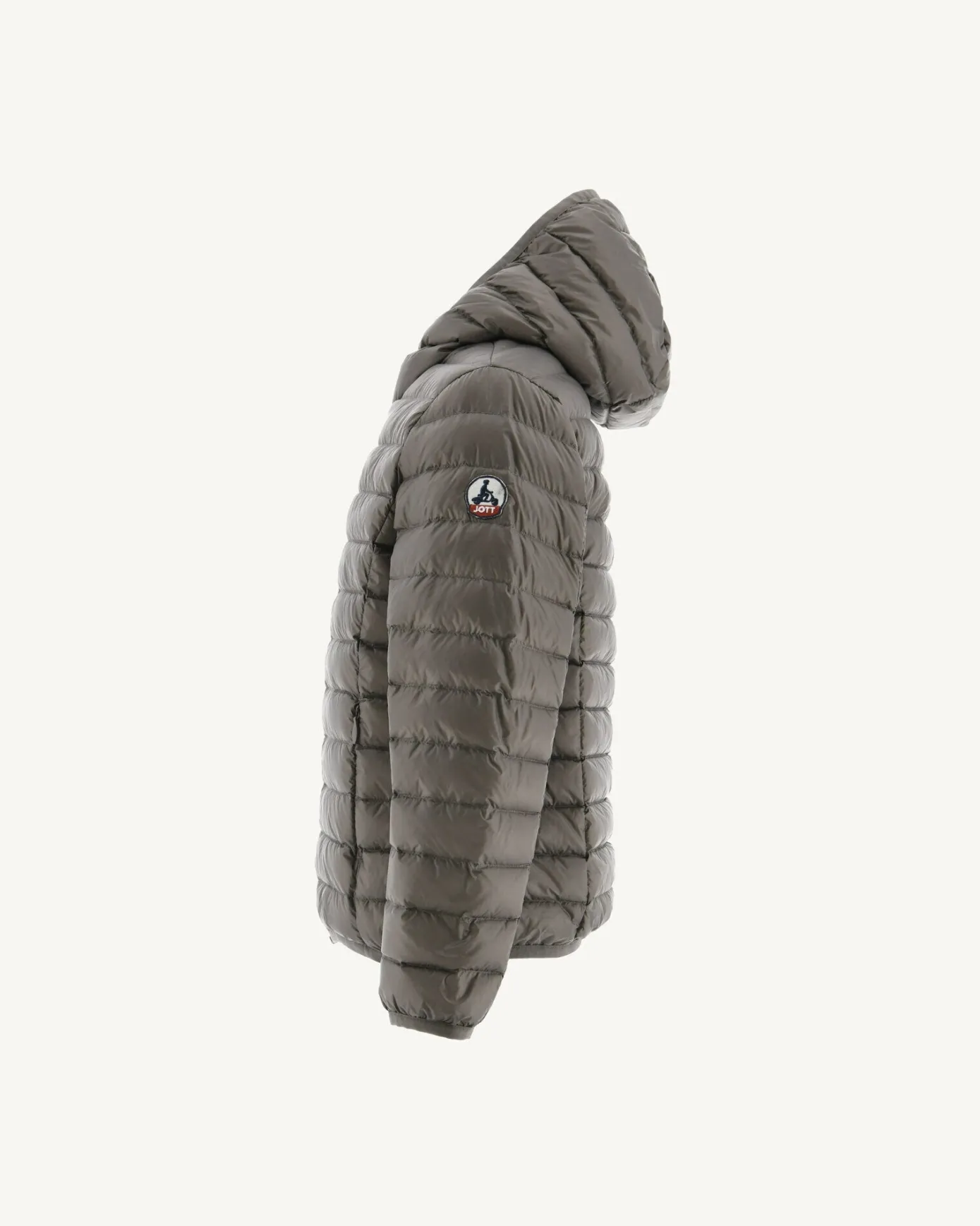 Doudoune légère à capuche enfant Taupe Hugo