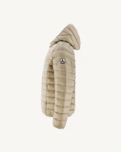 Doudoune légère à capuche enfant Beige Hugo