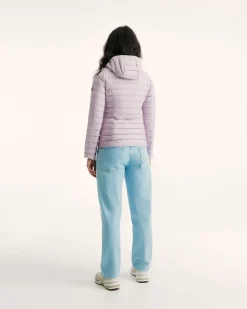 Doudoune légère à capuche Mauve pâle Cloe