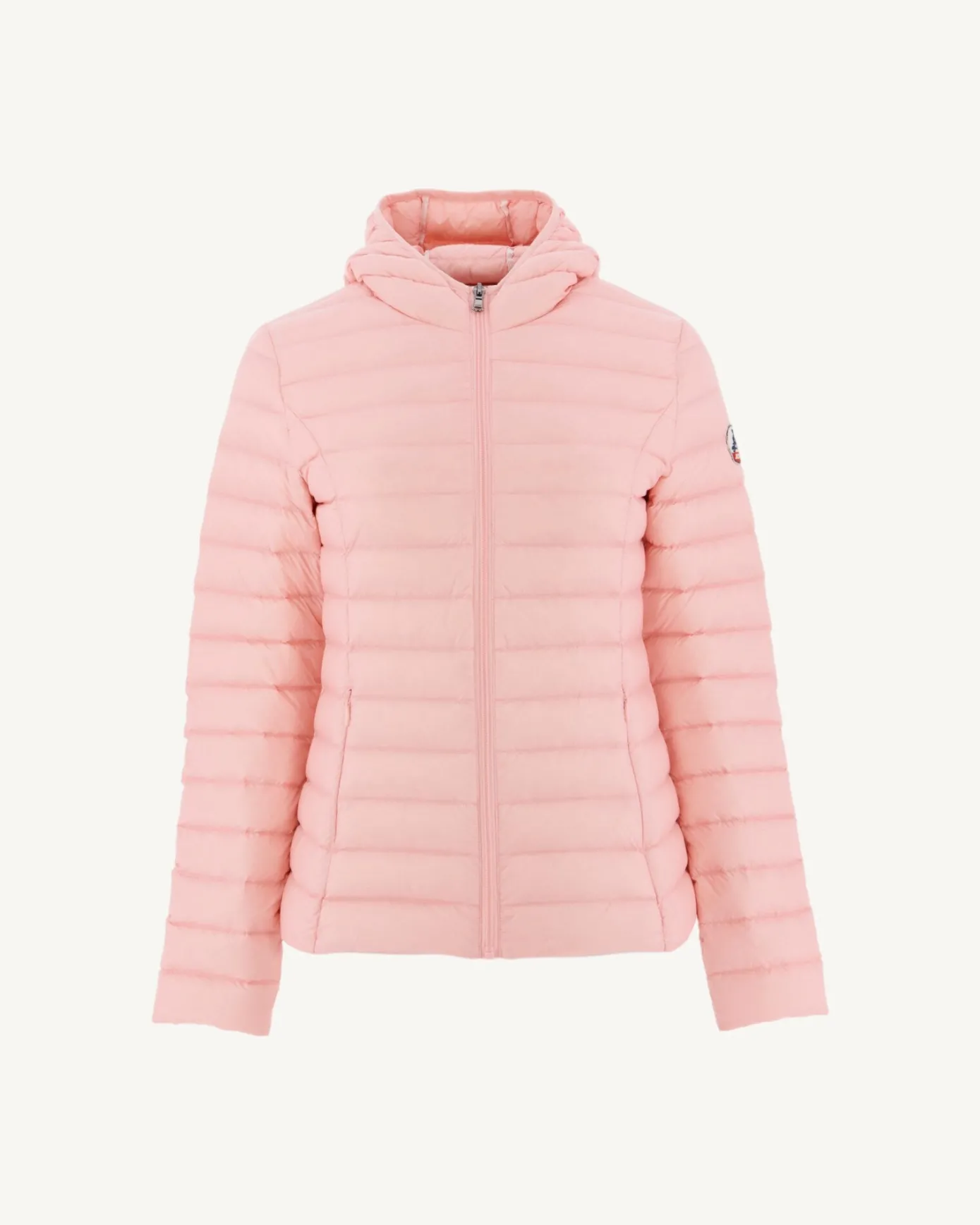 Doudoune légère à capuche Rose pêche Cloe