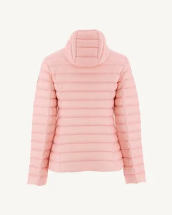 Doudoune légère à capuche Rose pêche Cloe