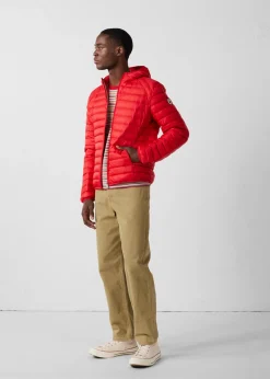 Doudoune légère à capuche Rouge carmin Nico