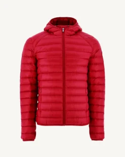 Doudoune légère à capuche Rouge Nico