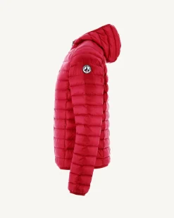 Doudoune légère à capuche Rouge Nico