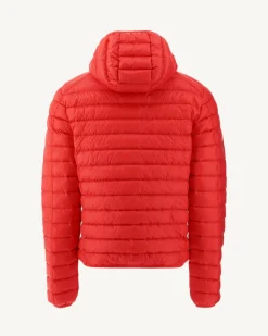 Doudoune légère à capuche Rouge vif Nico