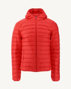 Doudoune légère à capuche Rouge vif Nico