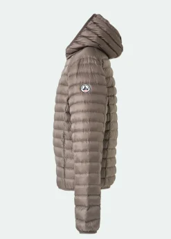 Doudoune légère à capuche Taupe Nico