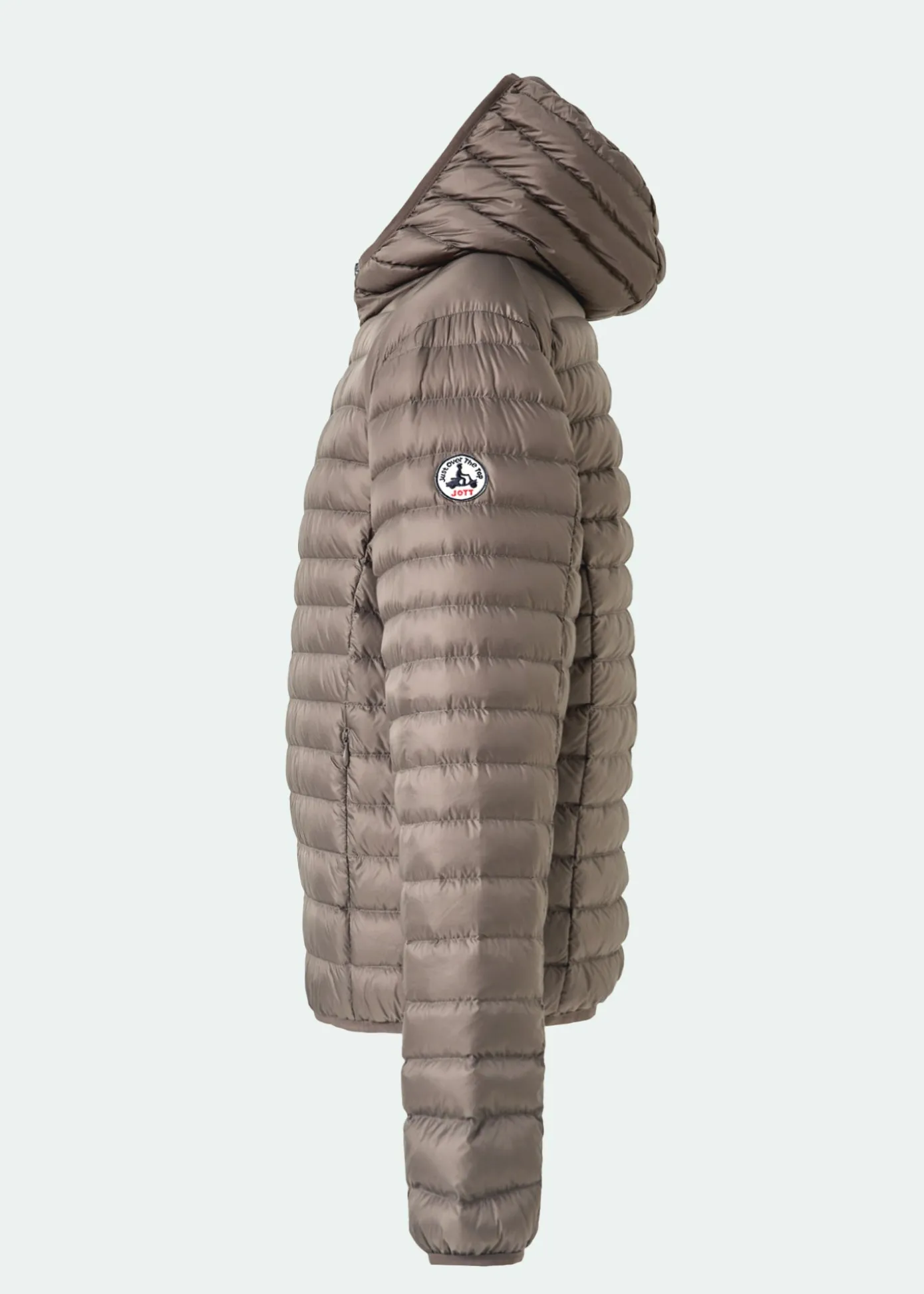 Doudoune légère à capuche Taupe Nico