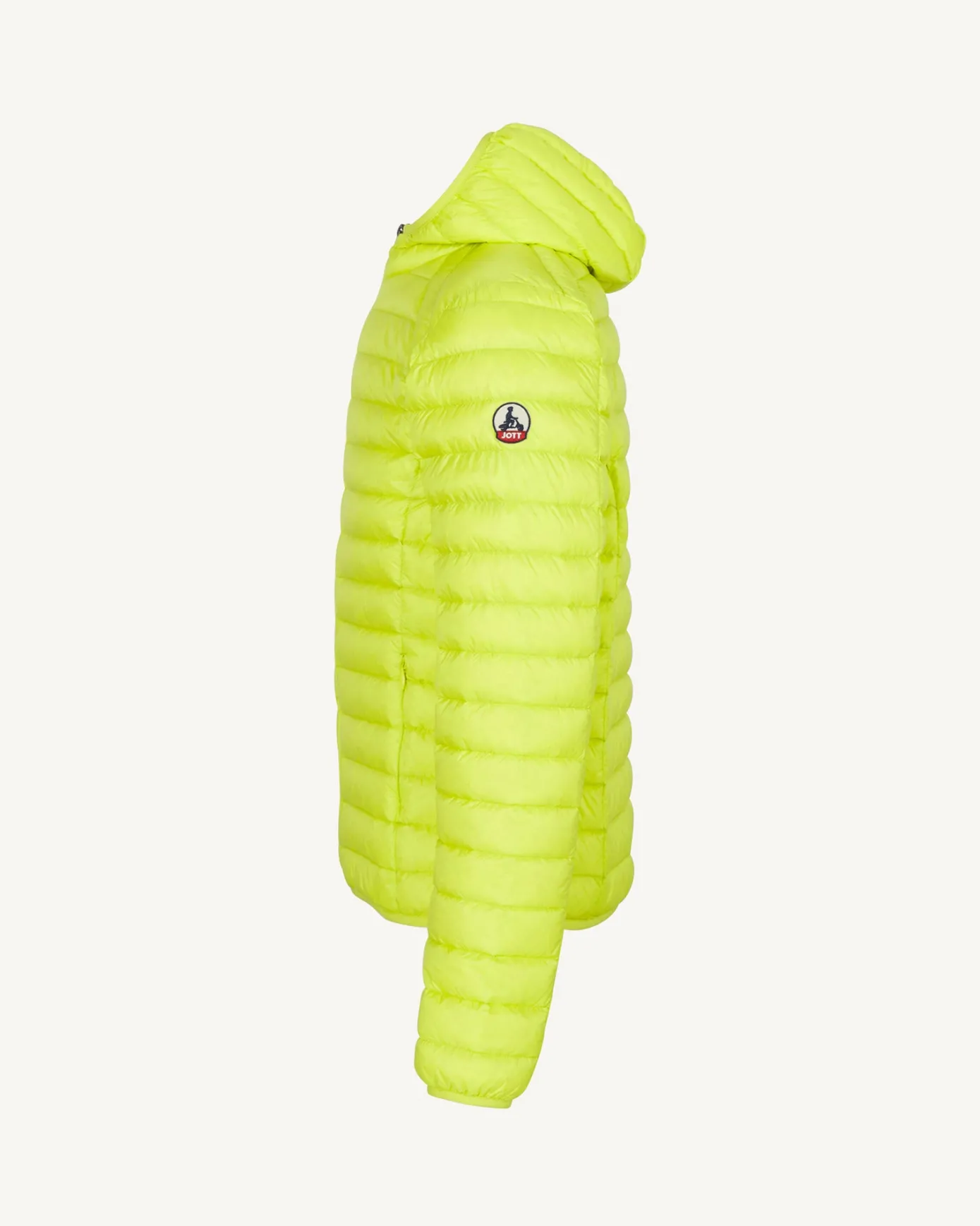 Doudoune légère à capuche Vert acide Nico