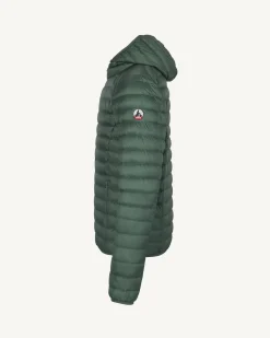 Doudoune légère à capuche Vert céladon Nico