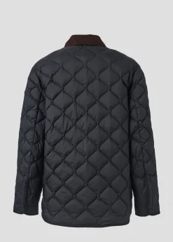 Doudoune légère col chemise Noir Echo