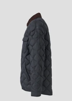 Doudoune légère col chemise Noir Echo
