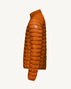 Doudoune légère Orange sombre Mat