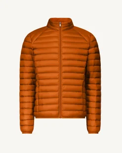 Doudoune légère Orange sombre Mat