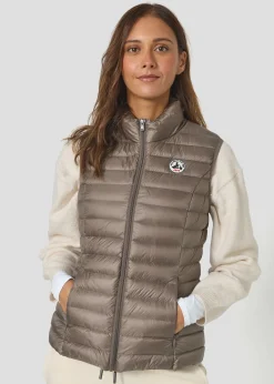 Doudoune légère sans manches Taupe Seda