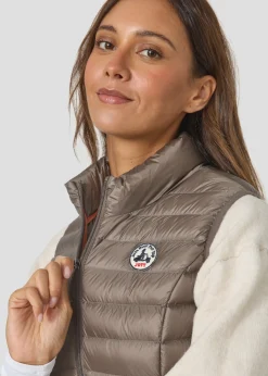 Doudoune légère sans manches Taupe Seda