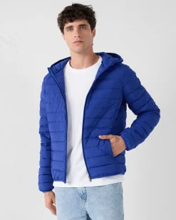 Doudoune légère stretch à capuche Bleu cobalt Frantz
