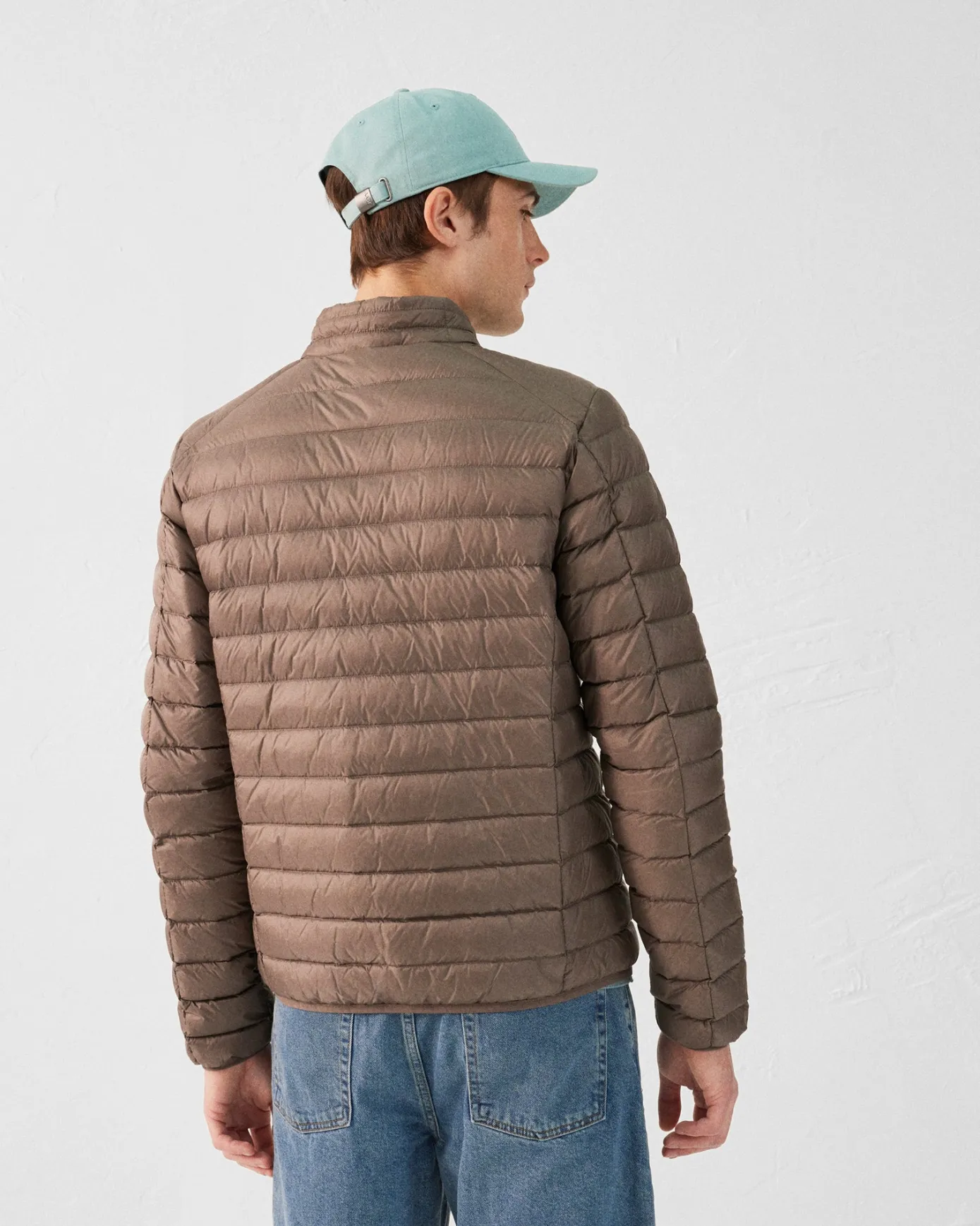 Doudoune légère Taupe Mat