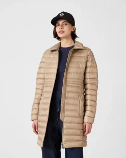 Doudoune longue à capuche Beige Vero 2.0