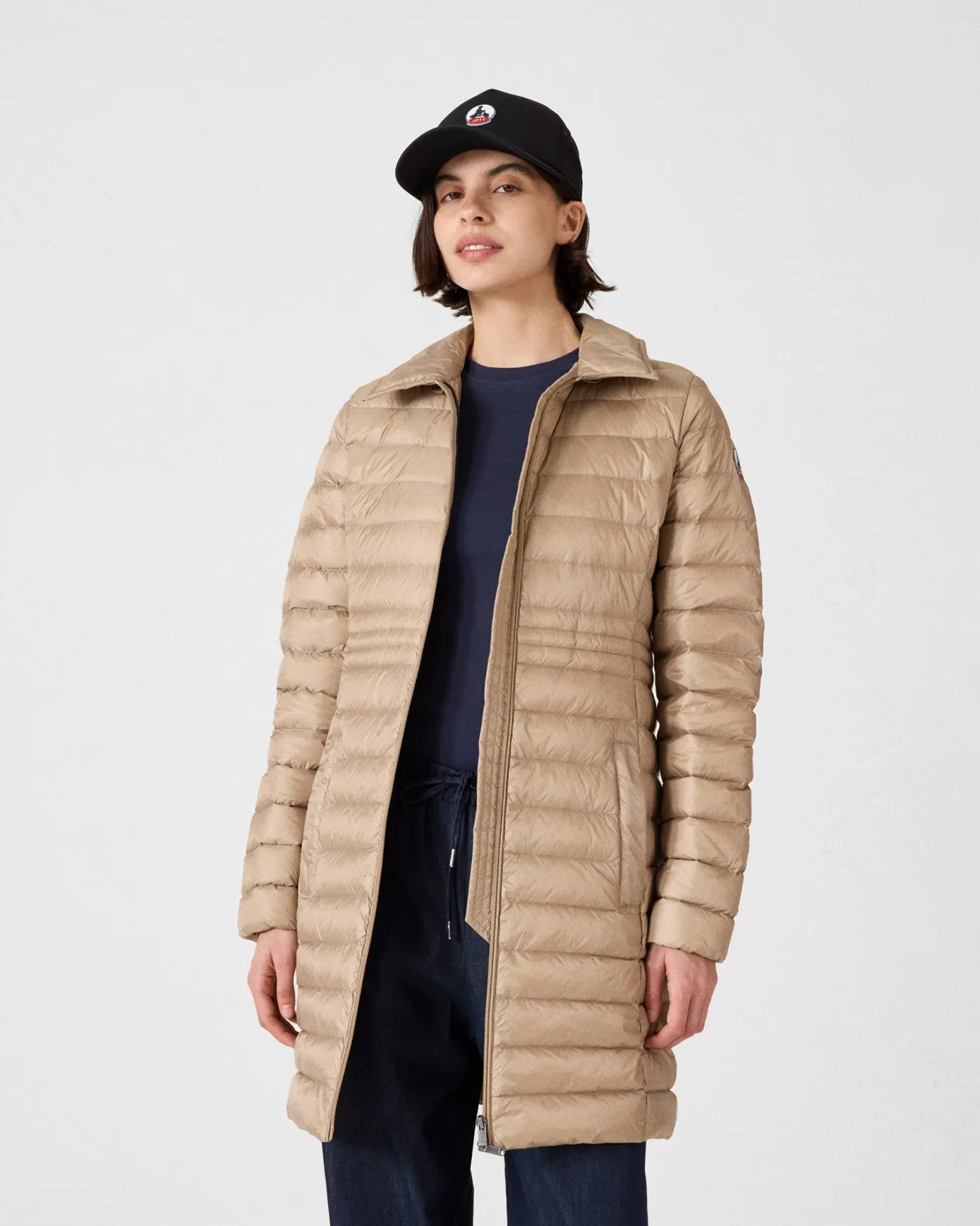 Doudoune longue à capuche Beige Vero 2.0