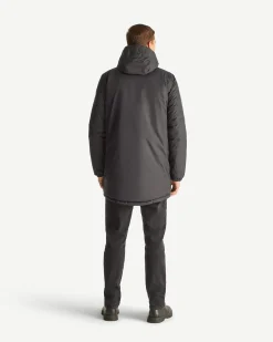 Doudoune longue réversible à capuche Noir Amsterdam 2.0