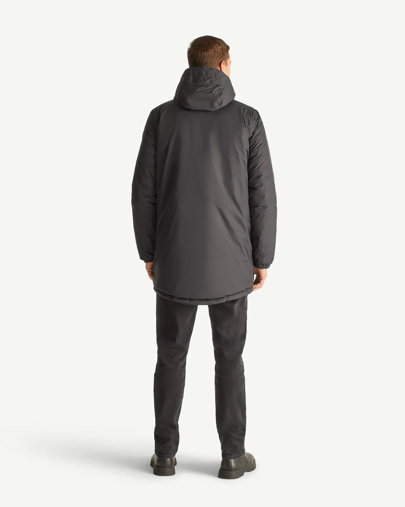 Doudoune longue réversible à capuche Noir Amsterdam 2.0