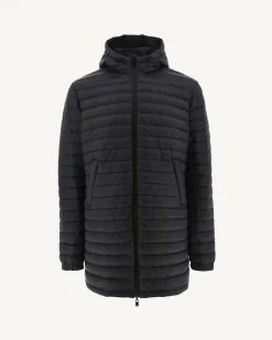 Doudoune longue réversible à capuche Noir Amsterdam