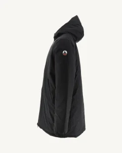 Doudoune longue réversible à capuche Noir Amsterdam