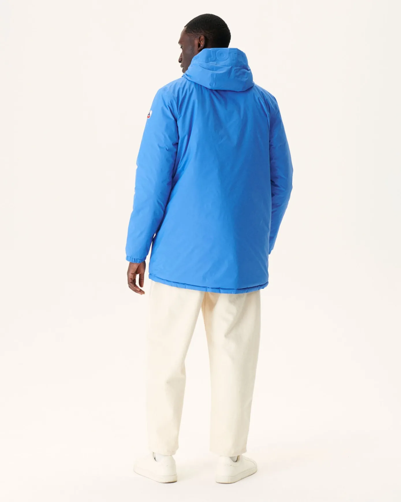 Doudoune longue réversible à capuche Azur/Marine Amsterdam