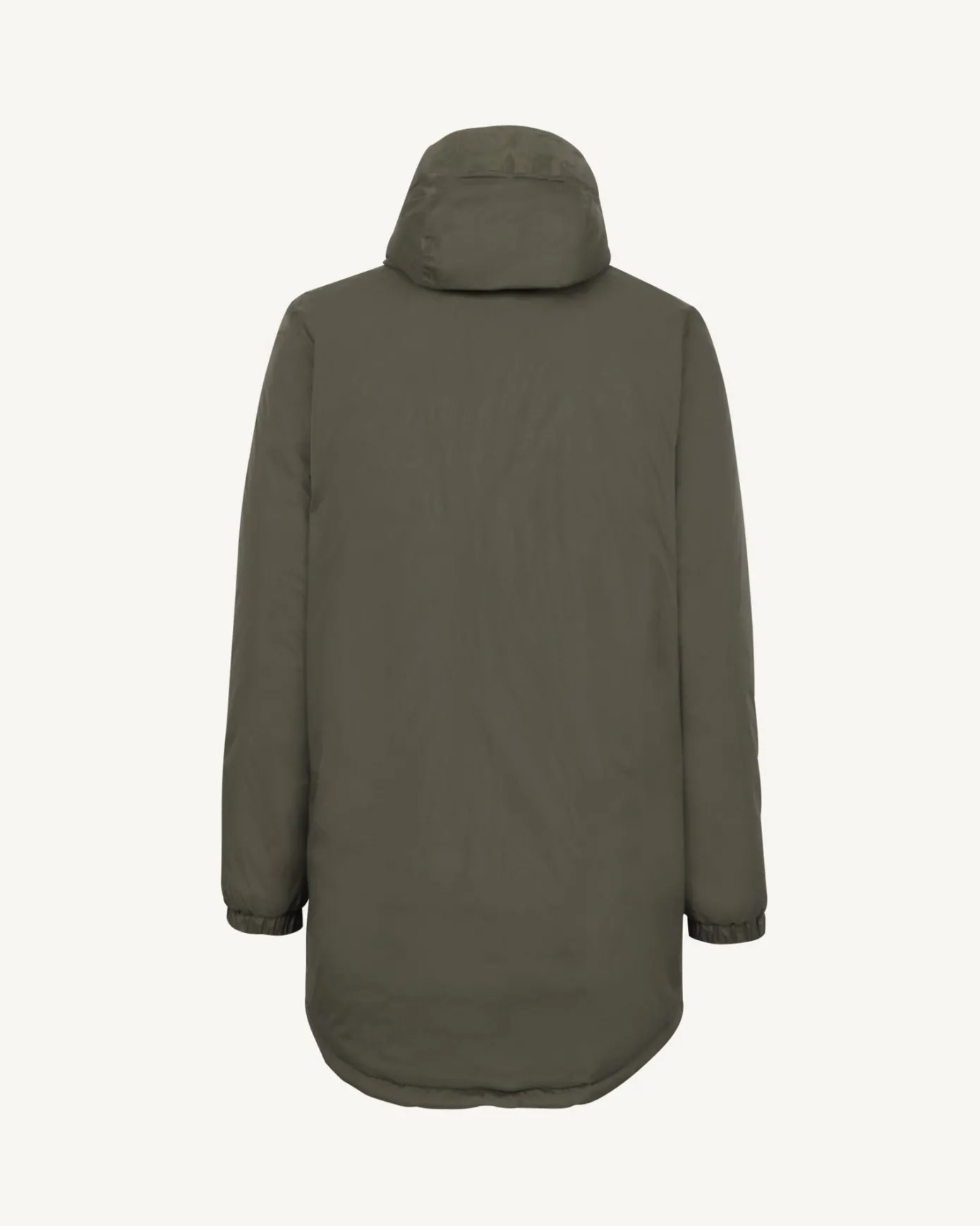 Doudoune longue réversible à capuche Army/Beige Amsterdam 2.0