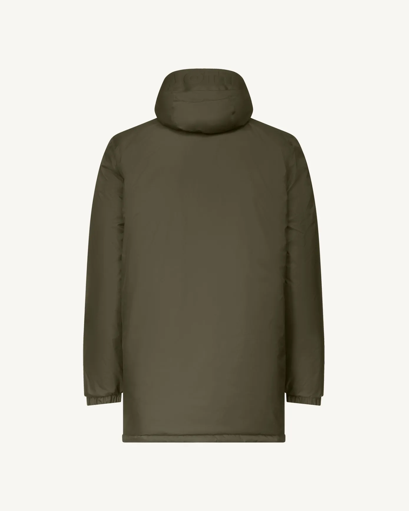 Doudoune longue réversible à capuche Army/Beige Amsterdam 2.0