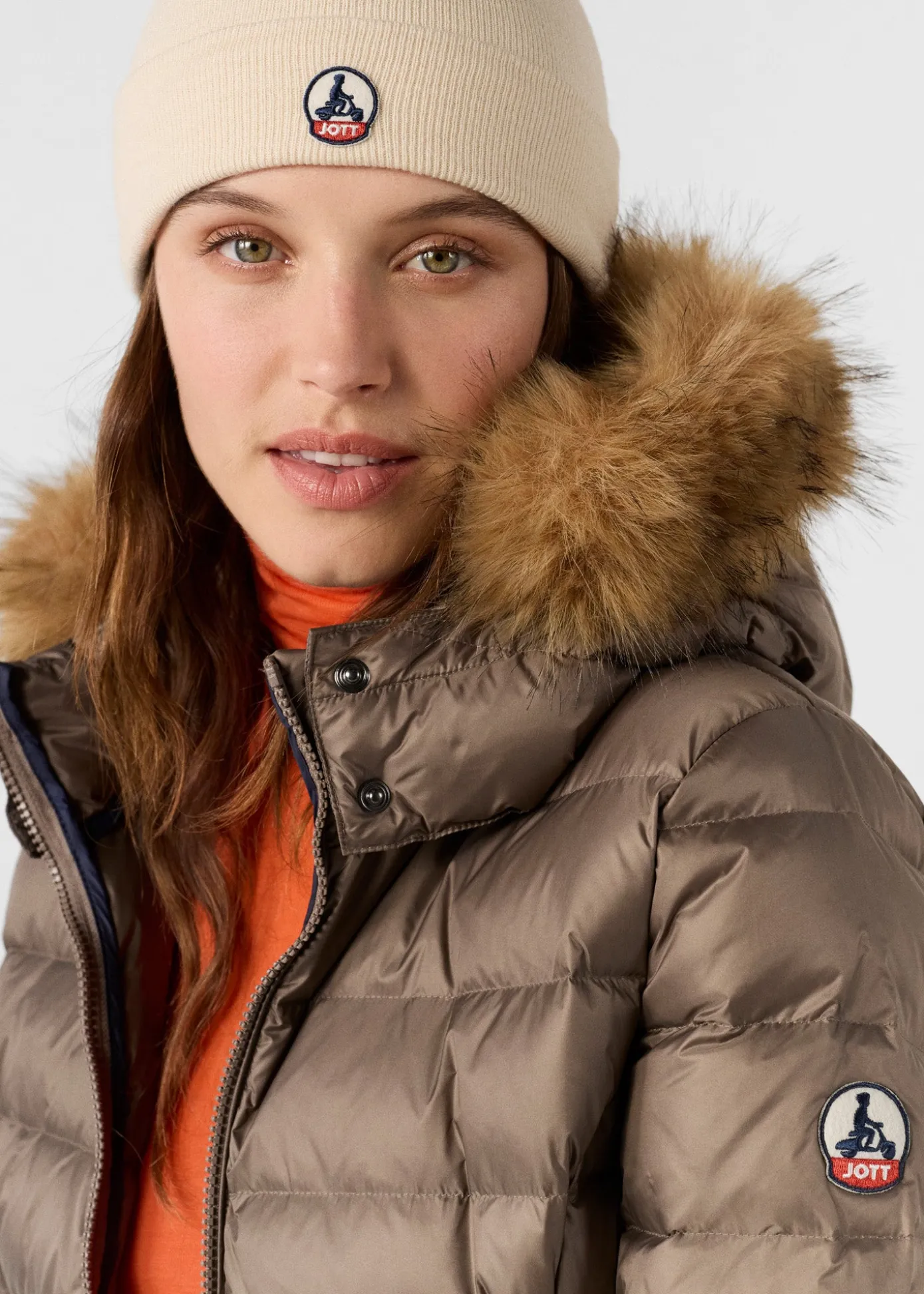 Doudoune mi-longue Grand Froid Taupe Perle