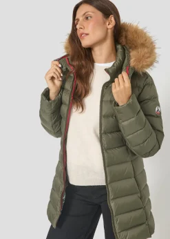 Doudoune mi-longue Grand Froid Army Perle