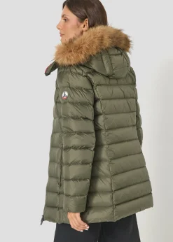 Doudoune mi-longue Grand Froid Army Perle