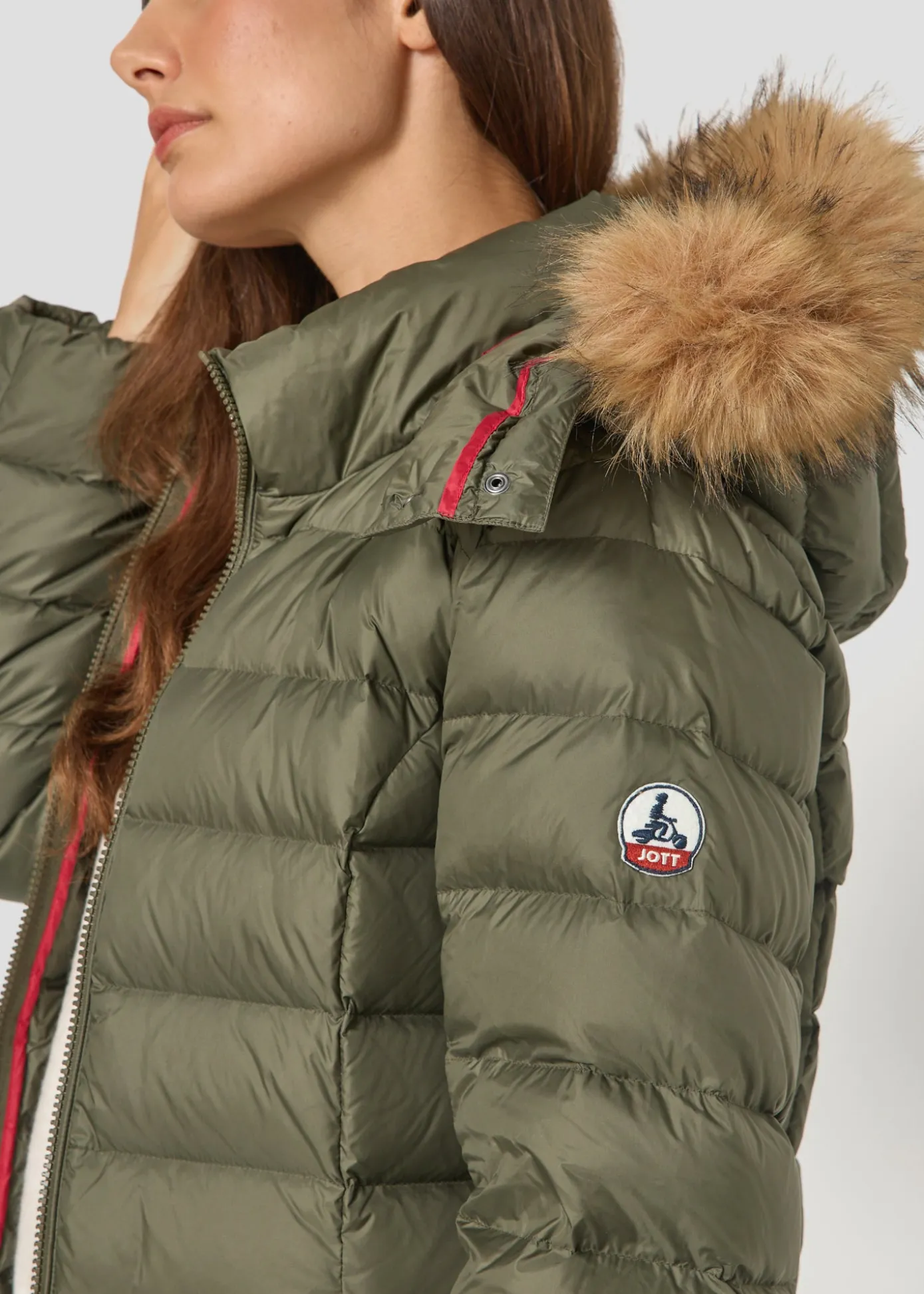 Doudoune mi-longue Grand Froid Army Perle