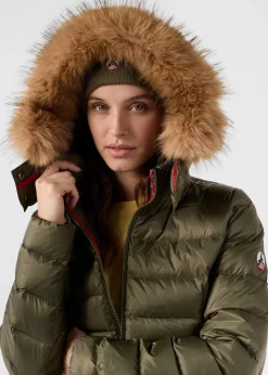 Doudoune mi-longue Grand Froid Army Perle